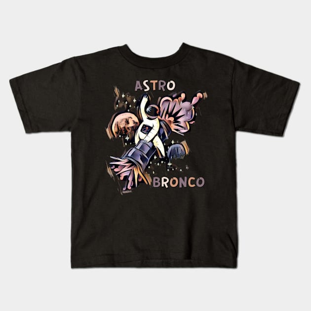 Astro Bronco Kids T-Shirt by Lees Tees